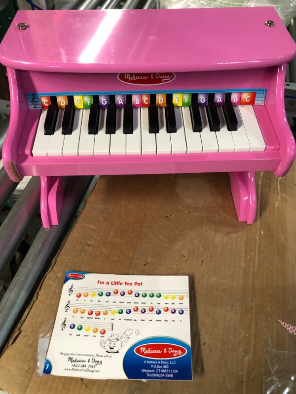 Photo 2 of *USED/SEE NOTES* Melissa & Doug Learn-to-Play Pink Piano