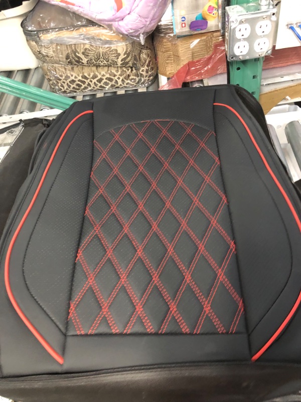 Photo 2 of MIROZO 5 Seat Covers Universal Fit for Most Sedan, Truck and SUV Black Red