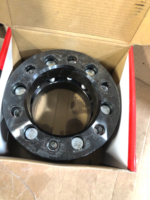 Photo 3 of YIZBAP 6x5.5 to 6x135 Wheel Adapters for Wheel on Silverado Tahoe Suburban Yukon Sierra, 1.5 inch 6x139.7mm to 6x135mm Wheel adapters 108mm Hub bore with 14x1.5 Thread Pitch.