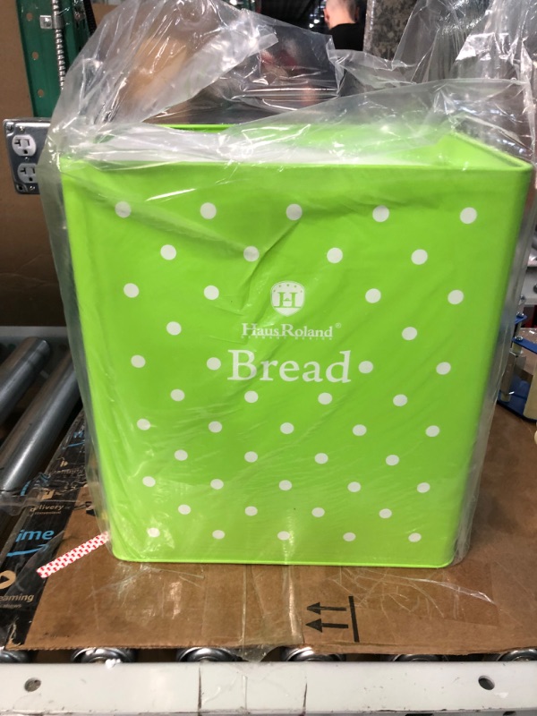 Photo 2 of **NEW: SEE NOTES** HausRoland Bread Box for Kitchen Counter Stainless Steel Bread Bin IN GREEN