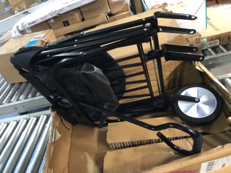 Photo 2 of **USED**MISSING WHEELS**MacSports Collapsible Folding Outdoor Utility Wagon, Black Black Wagon