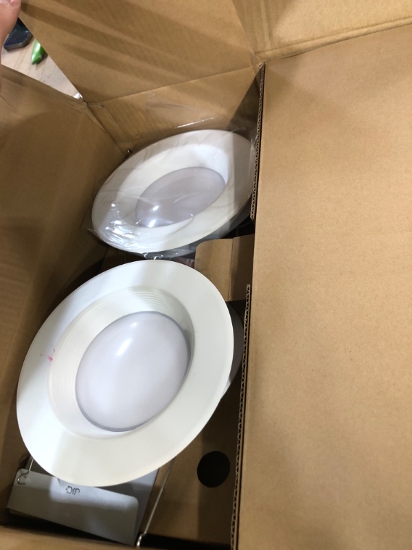 Photo 1 of JJC 13W 6 Inch Ultra Thin Led Recessed Lights6 pack