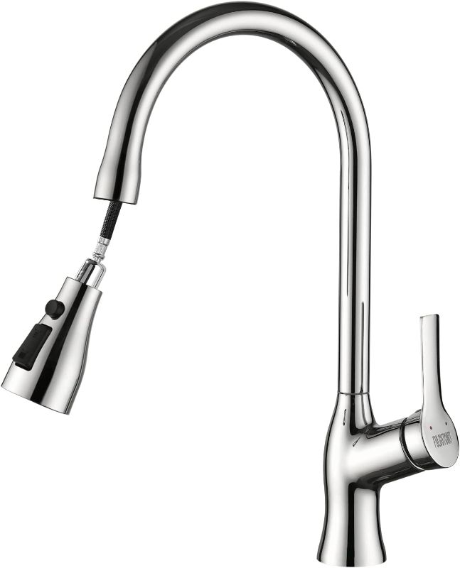 Photo 1 of *SEE NOTES* Fulgutonit Pull Out Kitchen Faucet, High Arc Single Handle Kitchen Sink Faucet with 3 Modes Pull Down Sprayer