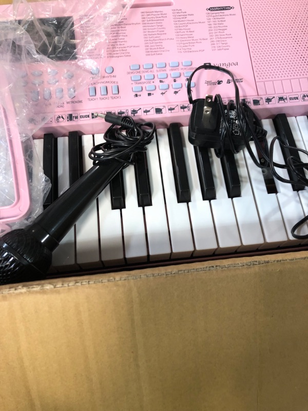 Photo 4 of Vangoa VGK610 Piano Keyboard, PINK 