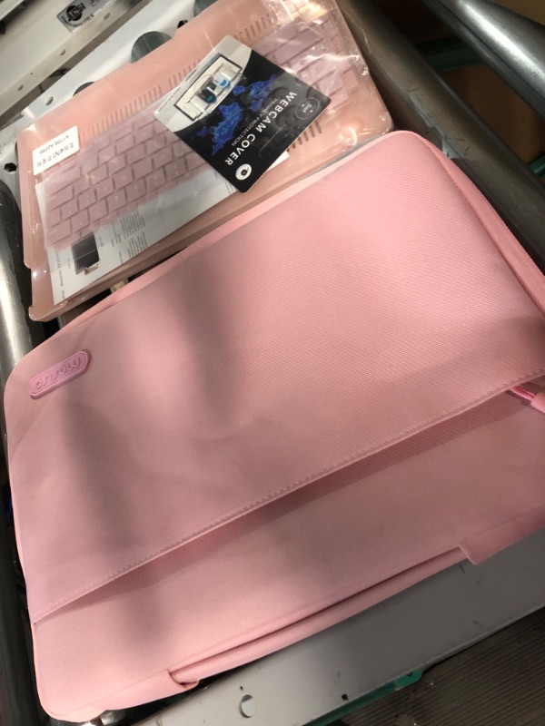 Photo 2 of *GOOD CONDITION* MOSISO Tablet Sleeve Case, Polyester Vertical Bag, Pink
