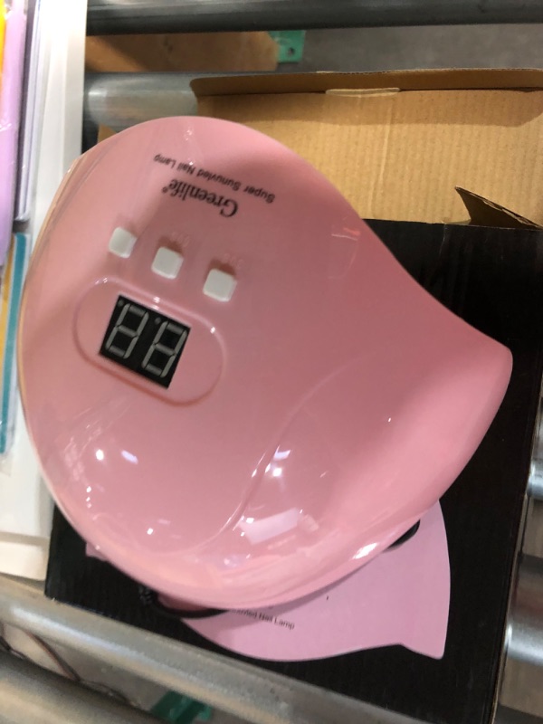 Photo 2 of *USED* UV LED Nail Lamp, GreenLife 54W 18pcs UV LED Nail Light Portable Nail Lamp Professional Fast Curing Nail Dryer 