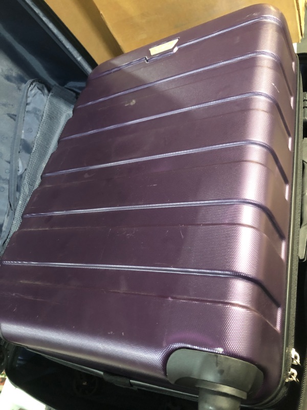 Photo 3 of **USED** SOME SMALL MARKS** Cool life Luggage 3 Piece Set Suitcase Spinner Har shell Lightweight TSA Lock 3Piece Set purple