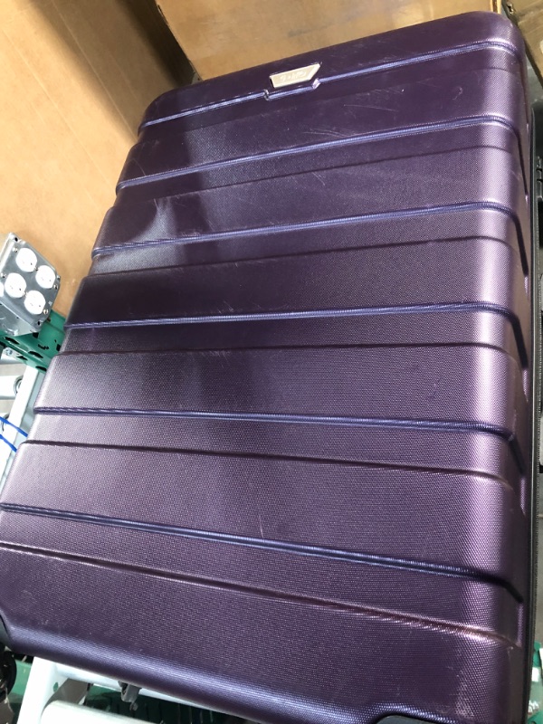 Photo 2 of **USED** SOME SMALL MARKS** Cool life Luggage 3 Piece Set Suitcase Spinner Har shell Lightweight TSA Lock 3Piece Set purple