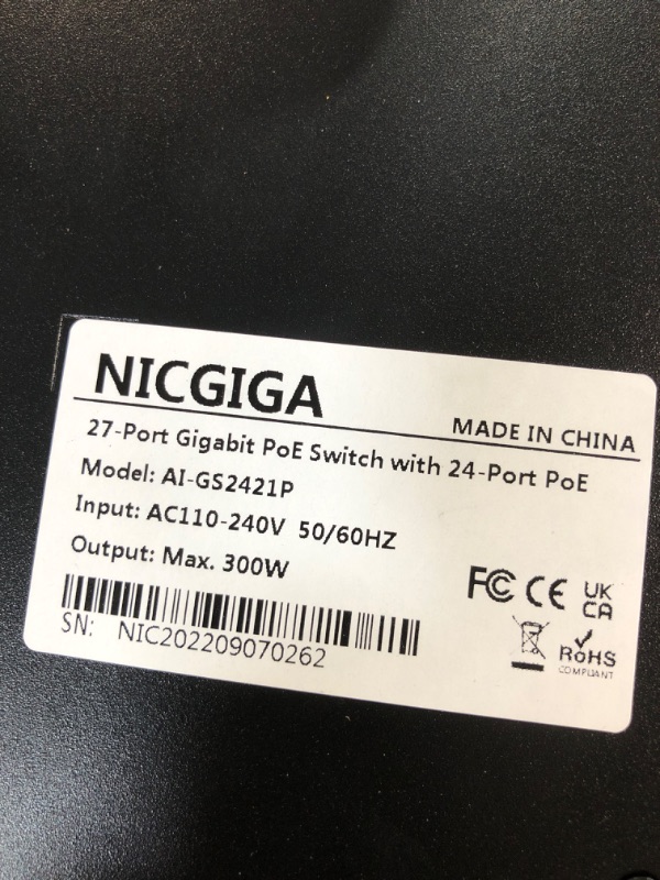 Photo 3 of 48 Port Gigabit PoE Switch Unmanaged IEEE802.3af/at PoE+@400W, 2 x 1G SFP, NICGIGA 50 Port Network