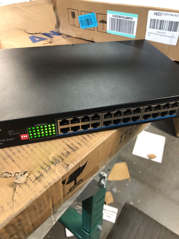 Photo 2 of 48 Port Gigabit PoE Switch Unmanaged IEEE802.3af/at PoE+@400W, 2 x 1G SFP, NICGIGA 50 Port Network