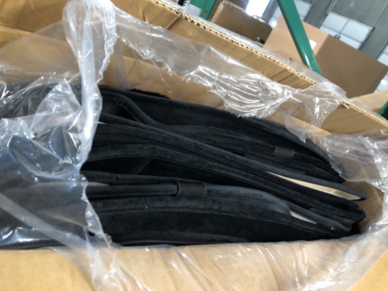Photo 1 of AOOG Fuzzy Car Seat Covers Full Set, Fluffy Black FULL SET 
