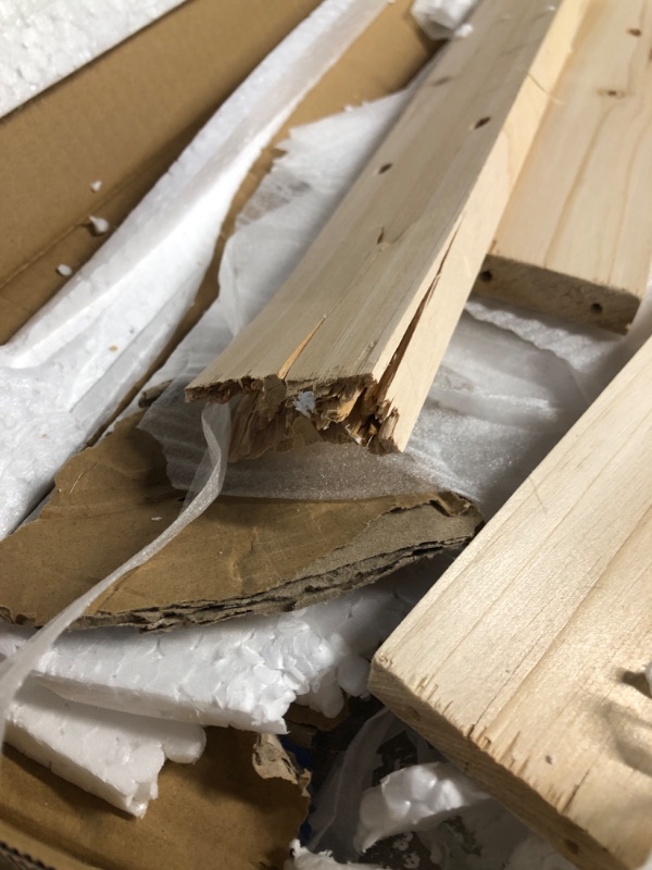 Photo 3 of (Major damage) Lavish Home 5-Tier Ladder Shelf, Blonde Finish