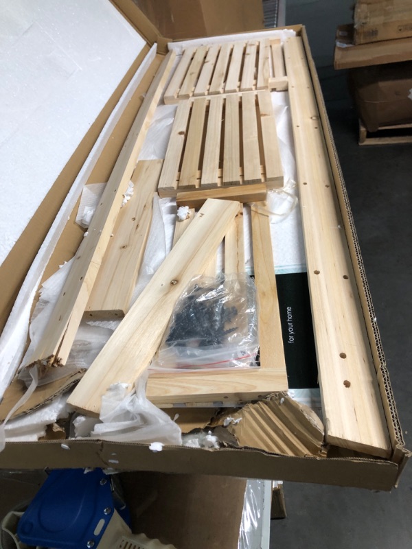 Photo 2 of (Major damage) Lavish Home 5-Tier Ladder Shelf, Blonde Finish