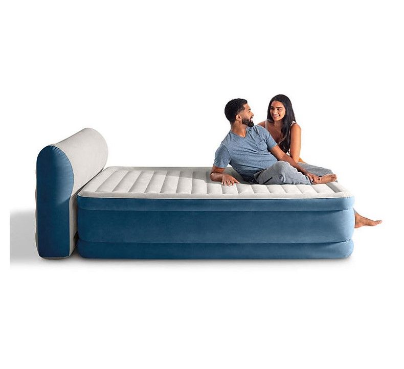 Photo 1 of (READ NOTES) Intex Dura-Beam Deluxe Comfort Plush Air Mattress Series with Internal Pump Queen 22in