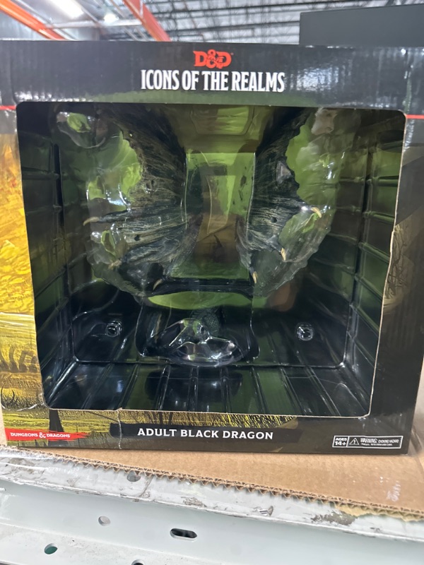 Photo 2 of D&D: Icons of The Realms Premium Figure: Adult Black Dragon | WizKids Figure