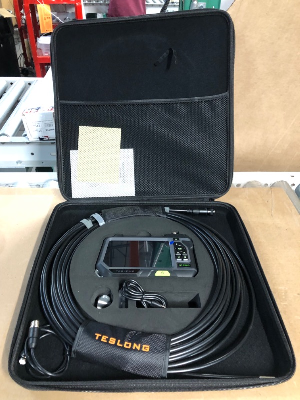 Photo 2 of 50ft Sewer Inspection Camera, Teslong Drain Pipe Endoscope Borescope with Light, NTS500 5-inch 720P Monitor