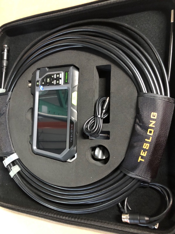 Photo 3 of 50ft Sewer Inspection Camera, Teslong Drain Pipe Endoscope Borescope with Light, NTS500 5-inch 720P Monitor