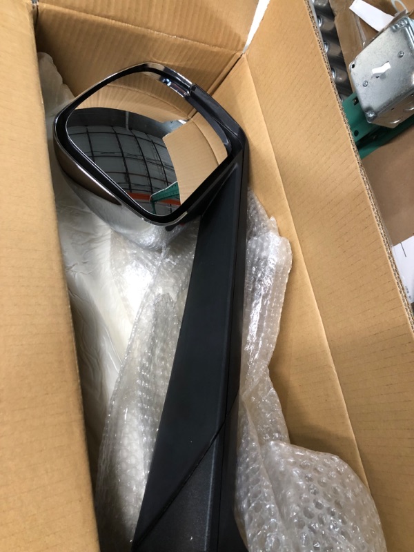 Photo 3 of High Soar Chrome Hood Mirror for Freightliner Cascadia 2018 2019 2020, Passenger Right Side