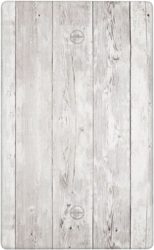 Photo 1 of  Rustic Wood Decorative Wall Plate 1 Gang Single Blank 