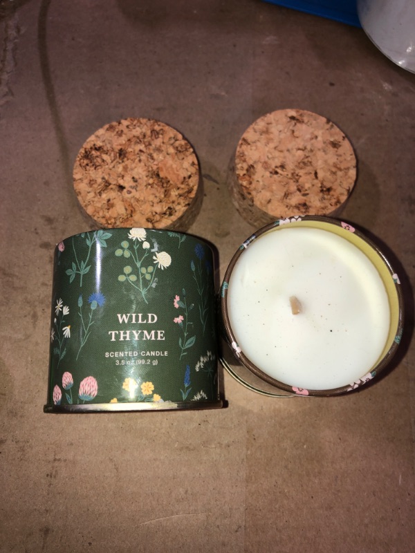 Photo 1 of 3.5 OZ SCENTED CANDLES, TIN (2)