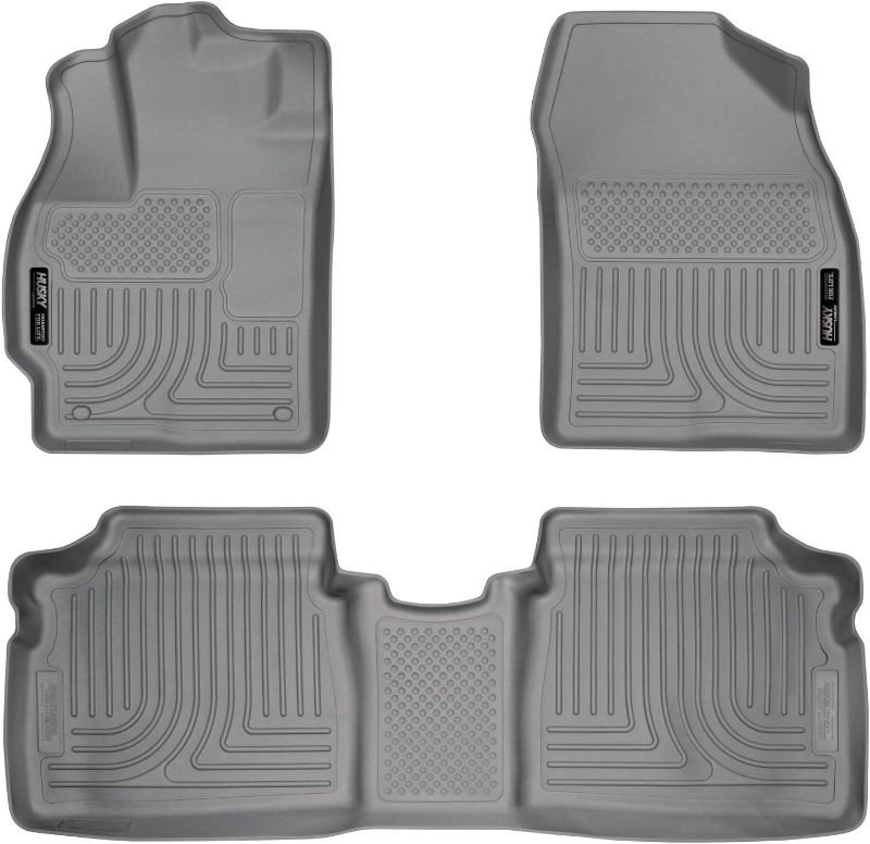 Photo 1 of Husky Liners Weatherbeater | Fits 2010 - 2014 Toyota Prius, Front & 2nd Row Floor Liners - Grey, 3 pc. | 98922