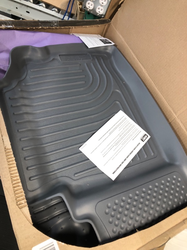 Photo 3 of Husky Liners Weatherbeater | Fits 2010 - 2014 Toyota Prius, Front & 2nd Row Floor Liners - Grey, 3 pc. | 98922