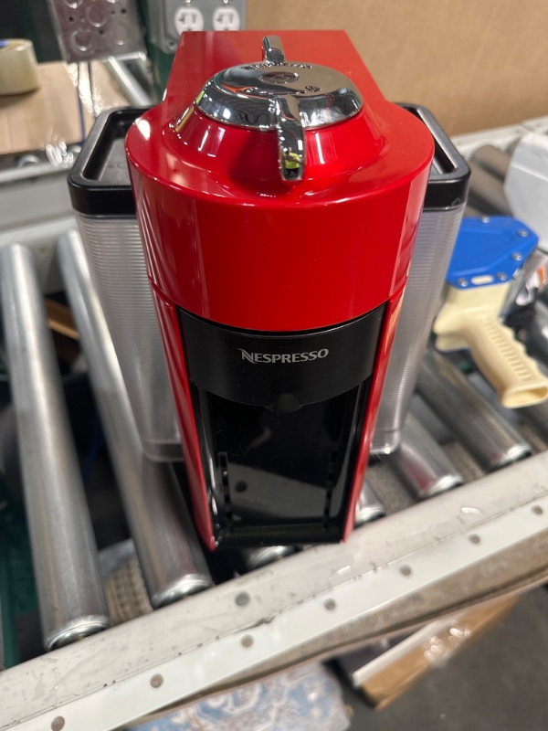 Photo 2 of ***SEE NOTES*** Nespresso Vertuo Coffee and Espresso Machine by De'Longhi, Shiny Red Machine Only Red