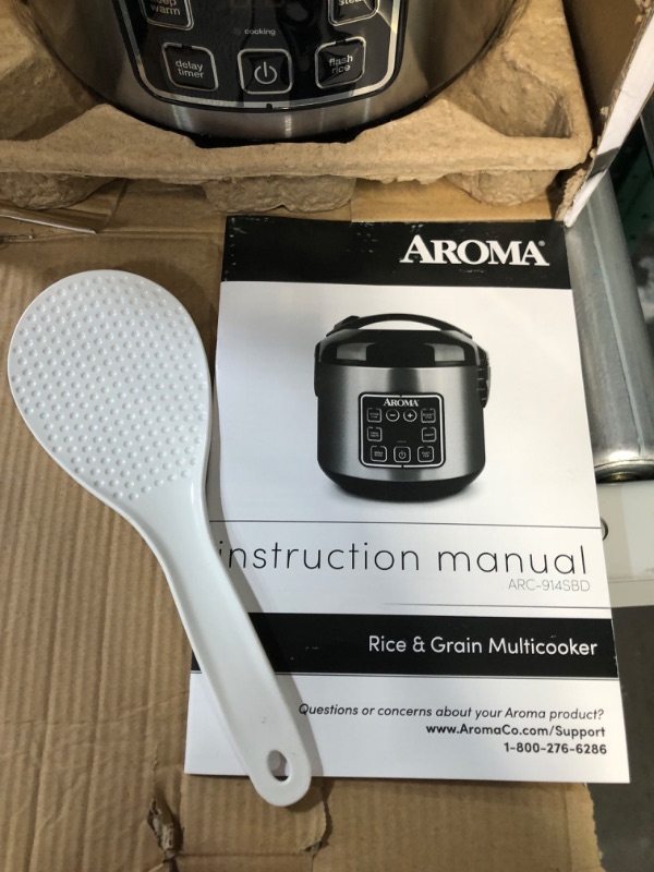 Photo 2 of Aroma Housewares ARC-914SBD Digital Cool-Touch Rice Grain Cooker and Food Steamer