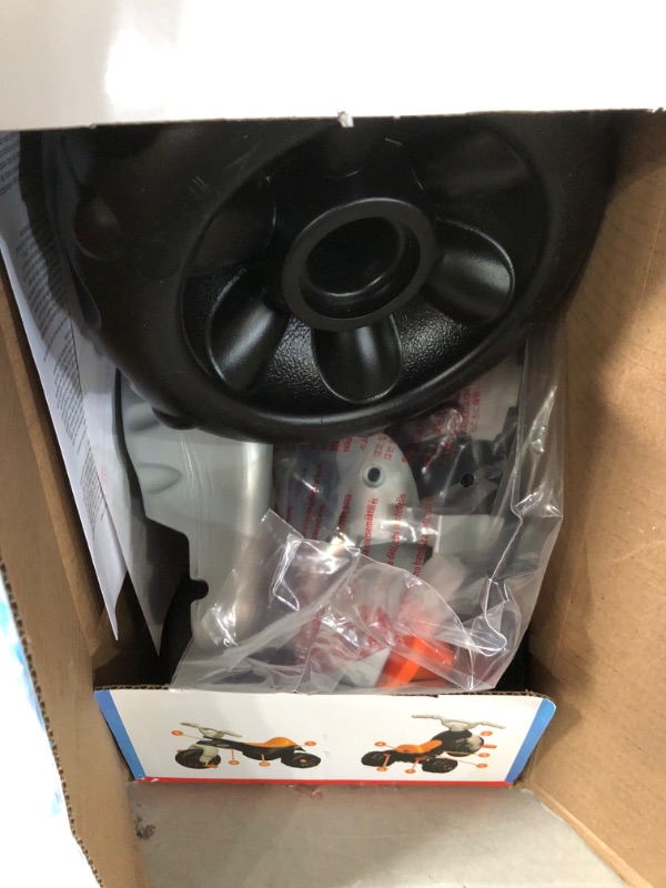 Photo 2 of Fisher-Price Harley-Davidson Tricycle with Handlebar Grips and Storage Area, Multi-Terrain Tires, Tough Trike [Amazon Exclusive]