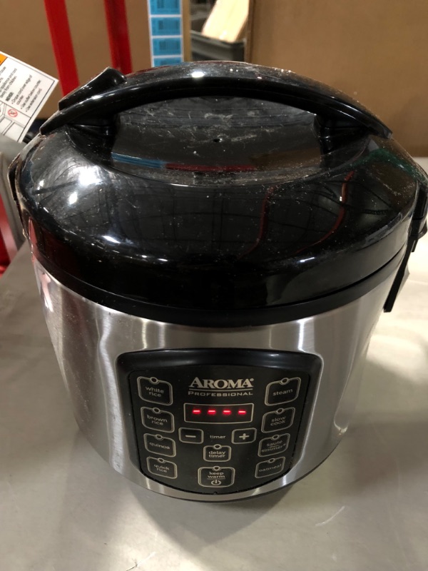 Photo 2 of Aroma Housewares ARC-954SBD Rice Cooker, 4-Cup Uncooked 2.5 Quart, Professional Version