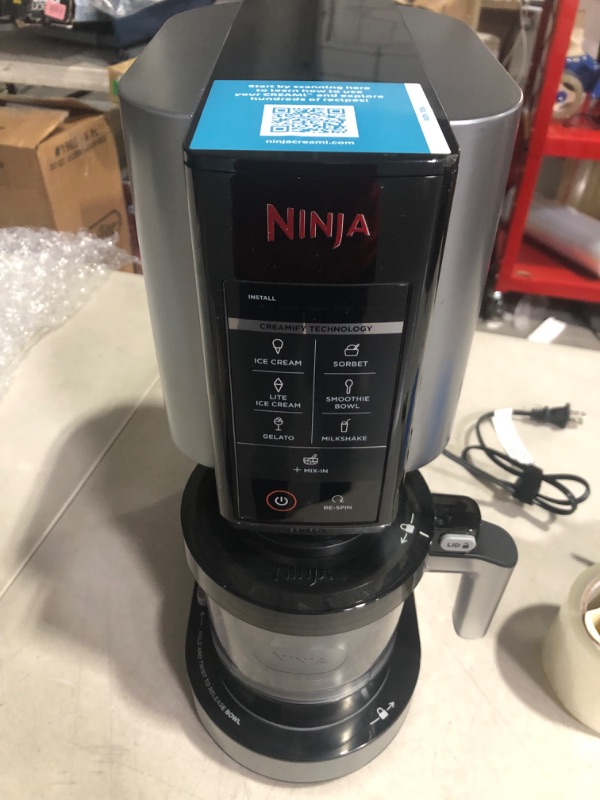 Photo 2 of **SEE NOTES**
Ninja NC301 CREAMi Ice Cream Maker, Silver