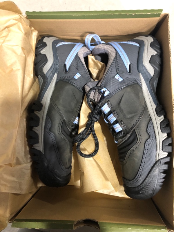 Photo 2 of KEEN Women's Ridge Flex Hiking Boots, 5.5 Steel Grey/Hydrangea