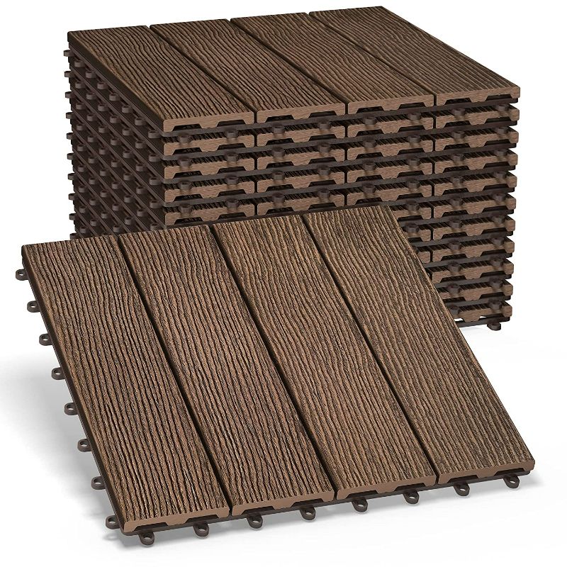 Photo 1 of **SEE NOTES**
MERCHY HERO Balcony Flooring – 12-Pack Interlocking Deck Tiles – 12 x 12-inch Floor Tiles