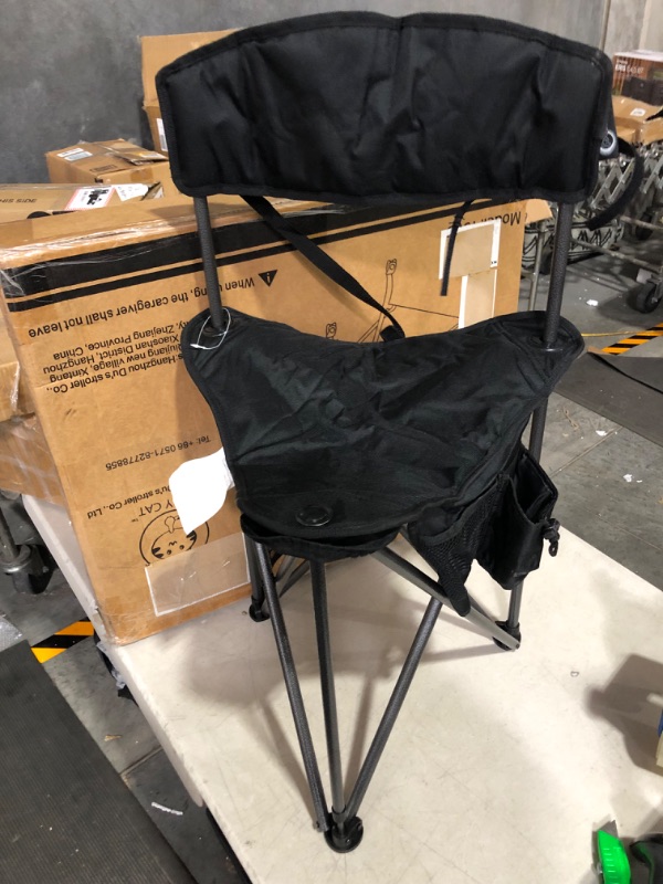 Photo 3 of **SEE NOTES**Amazon Basics Folding Camping Chair 34 x 20 x 36 Inches, Black