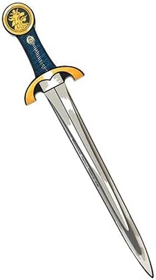 Photo 1 of Liontouch Noble Knight Sword, Blue | Medieval Pretend Play Foam Toy for Children with Golden Lion Theme | Safe Weapons & Battle Armor for Kid’s Dress Up & Costumes