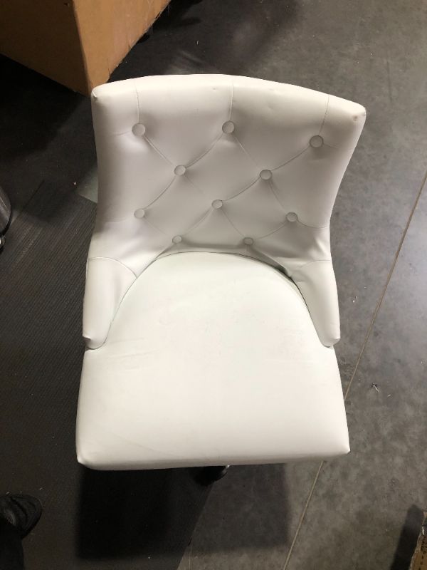 Photo 4 of ***DAMAGED - SEE NOTES***
Modway Regent Tufted Button Faux Leather Swivel Office Chair with Nailhead Trim in White