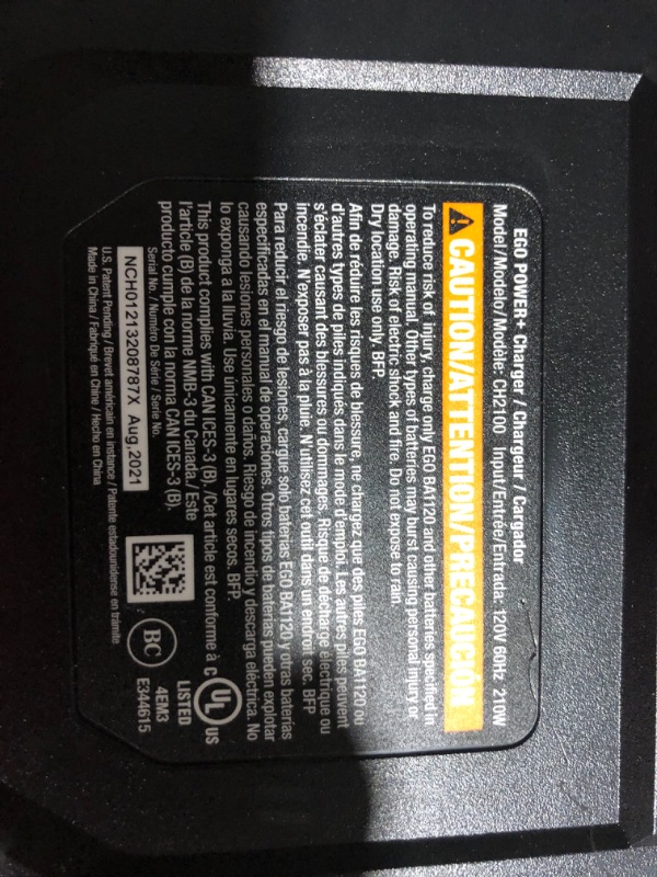 Photo 6 of **SEE NOTES**
EGO Power+ ST1502XY 15-Inch Foldable Shaft String Trimmer with Rapid Reload Head 2.5Ah Battery & Charger Included
