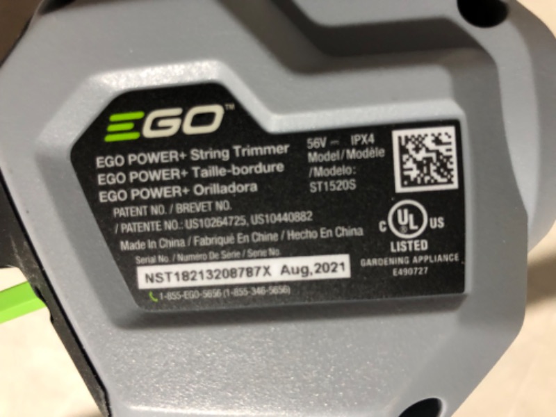 Photo 4 of **SEE NOTES**
EGO Power+ ST1502XY 15-Inch Foldable Shaft String Trimmer with Rapid Reload Head 2.5Ah Battery & Charger Included
