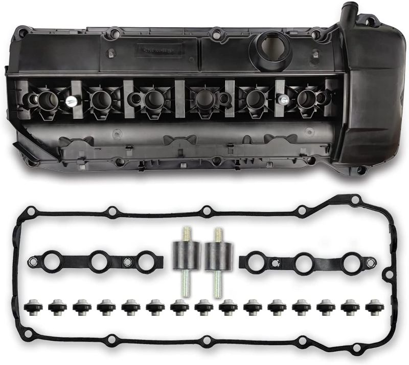 Photo 2 of MITZONE Engine Valve Cover with Bolts Compatiblee with 09/2002-2006 BMW X5 X3 530i 525i 325i 325ci 325xi 330i 330xi 330Ci z4 Replace # 11127512839