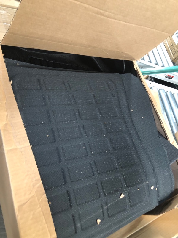 Photo 2 of SUPER LINER All Weather Floor Mats for Tesla Model Y 5-Seat 2021 2022 2023 Custom Fit TPE Car Floor Mats Cargo Liner Rear Cargo Tray Trunk Interior Accessories (Does NOT fit 7-Seat)