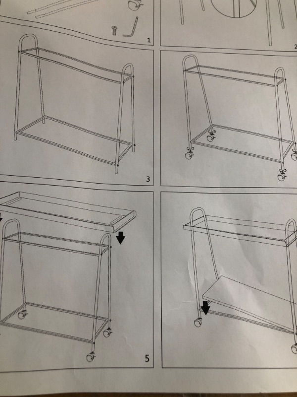 Photo 2 of **SEE NOTES**
YAMAZAKI home 4293 Towel Rack and Bath Cart-Rolling Bathroom Storage Organizer, One Size, Black One Size Black/NOT EXACT AS STOCK PHOTO 