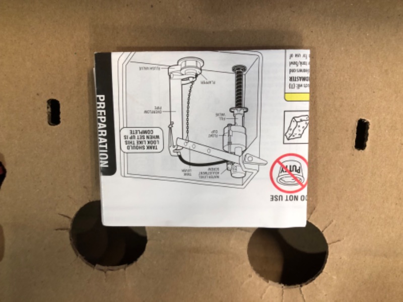 Photo 4 of [USED] Fluidmaster K-400A-5004 Universal Toilet Fill Valve and 2 in. Toilet Flapper Repair Kit 