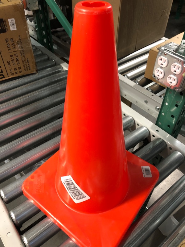 Photo 2 of *USED* Honeywell Retail 18" Orange Traffic Cone (RWS-50011), Medium Medium Orange