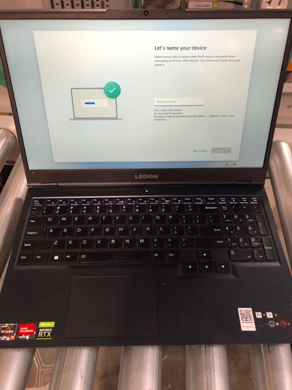 Photo 2 of *USED* *SEE NOTES* Lenovo Legion 5 15ACH6 15.6" FHD Gaming Laptop,  Phantom Blue, 82JW00BHUS
