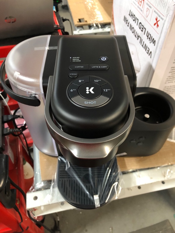 Photo 2 of Keurig K-Cafe Single-Serve K-Cup Coffee Maker, Latte Maker and Cappuccino Maker, Comes with Dishwasher Safe Milk Frother, Coffee Shot Capability, Compatible With all Keurig K-Cup Pods, Dark Charcoal Dark Charcoal Coffee Maker