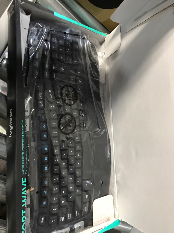 Photo 2 of Logitech K350 Wireless Wave Ergonomic Keyboard with Unifying Wireless Technology - Black