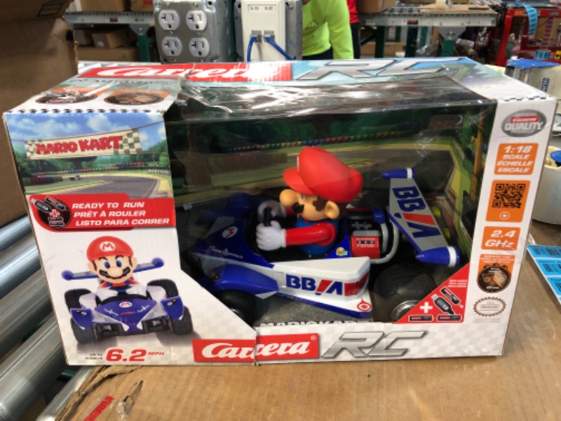 Photo 2 of Carrera RC 200990 Mario Kart Circuit Special Racer Radio Remote Control Car - Mario 1:18 Scale Mario Kart Circuit Special - Mario