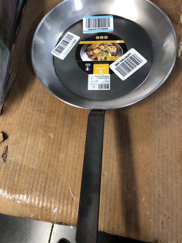 Photo 2 of (Minor Damage) Matfer Bourgeat Black Carbon Steel Fry Pan (12 5/8) 12 5/8-Inch