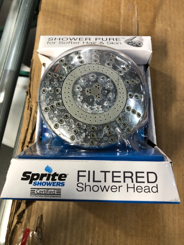 Photo 2 of (USED) Sprite Showers Pure 7-Setting Filtered 1.75GPM Showerhead in Chrome 