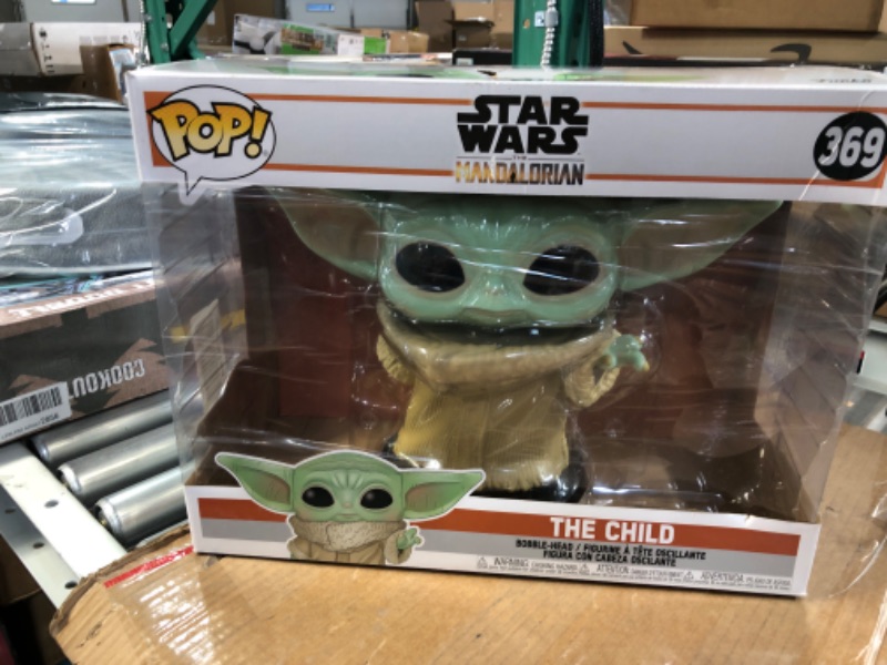 Photo 2 of Funko Pop! Star Wars: The Mandalorian - The Child, 10" Super Sized Pop! 10 inches